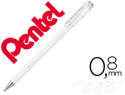 Roller pentel k108 branco pastel 0,8 mm , Pentel , 154503 , 0884851039774